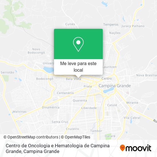 Centro de Oncologia e Hematologia de Campina Grande mapa