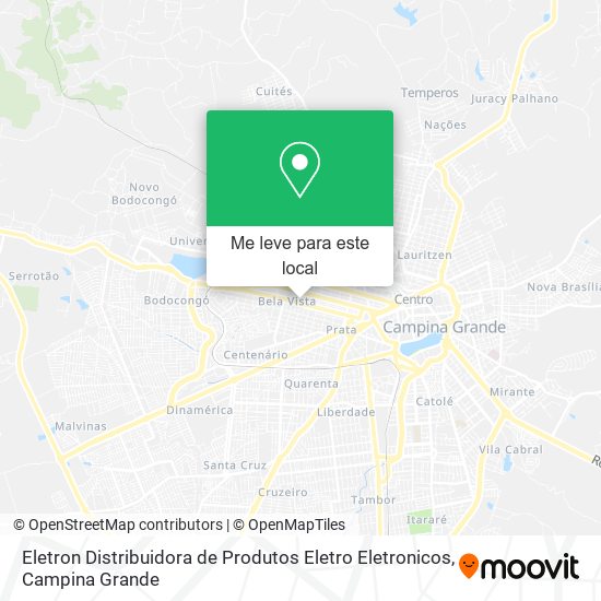 Eletron Distribuidora de Produtos Eletro Eletronicos mapa