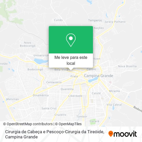 Cirurgia de Cabeça e Pescoço-Cirurgia da Tireóide mapa