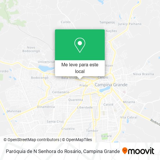 Paróquia de N Senhora do Rosário mapa