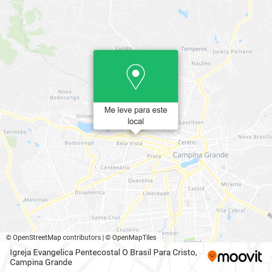 Igreja Evangelica Pentecostal O Brasil Para Cristo mapa