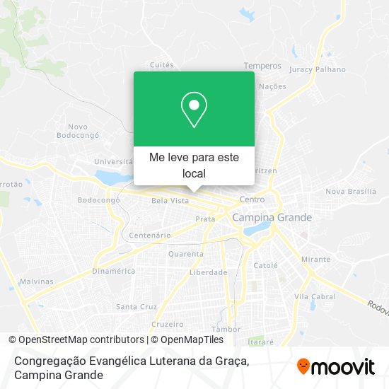 Congregação Evangélica Luterana da Graça mapa