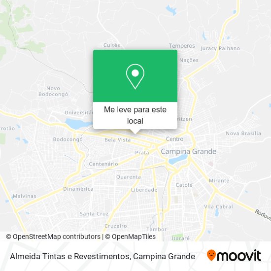 Almeida Tintas e Revestimentos mapa