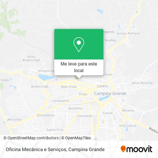 Oficina Mecânica e Serviços mapa