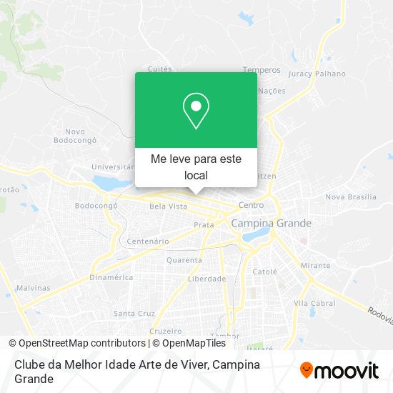 Clube da Melhor Idade Arte de Viver mapa