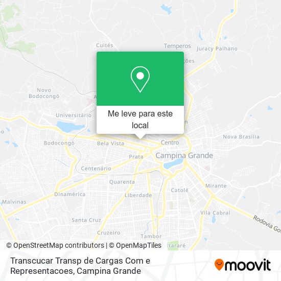 Transcucar Transp de Cargas Com e Representacoes mapa