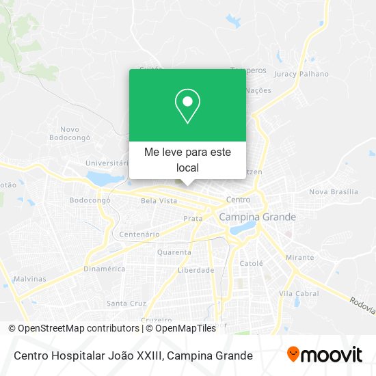 Centro Hospitalar João XXIII mapa