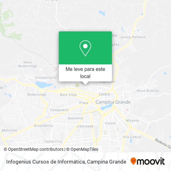 Infogenius Cursos de Informática mapa