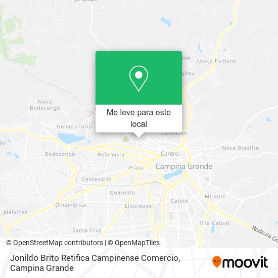 Jonildo Brito Retifica Campinense Comercio mapa