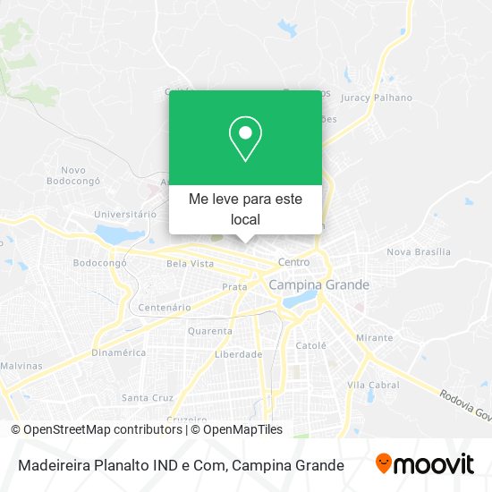 Madeireira Planalto IND e Com mapa
