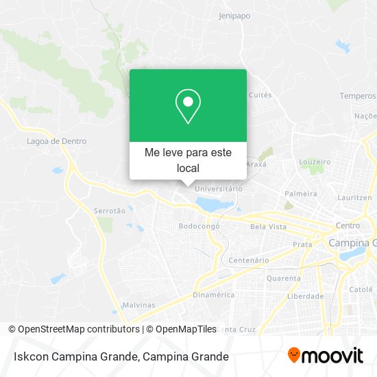 Iskcon Campina Grande mapa