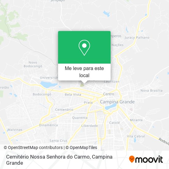 Cemitério Nossa Senhora do Carmo mapa