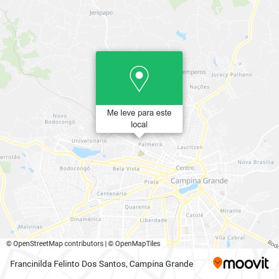 Francinilda Felinto Dos Santos mapa