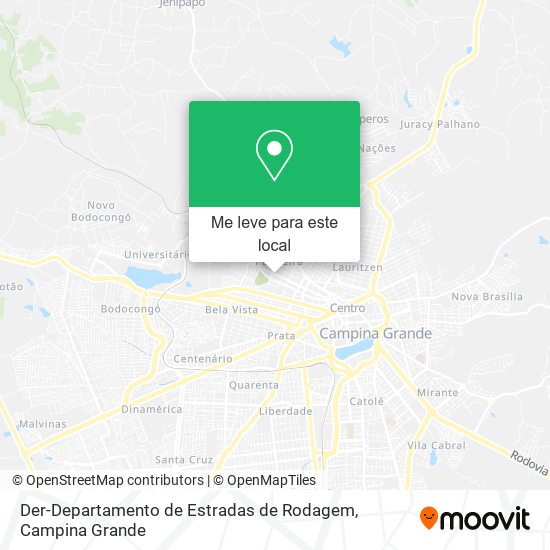 Der-Departamento de Estradas de Rodagem mapa