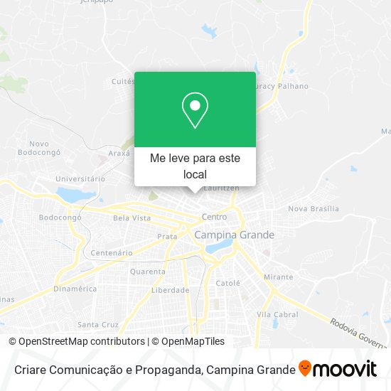 Criare Comunicação e Propaganda mapa