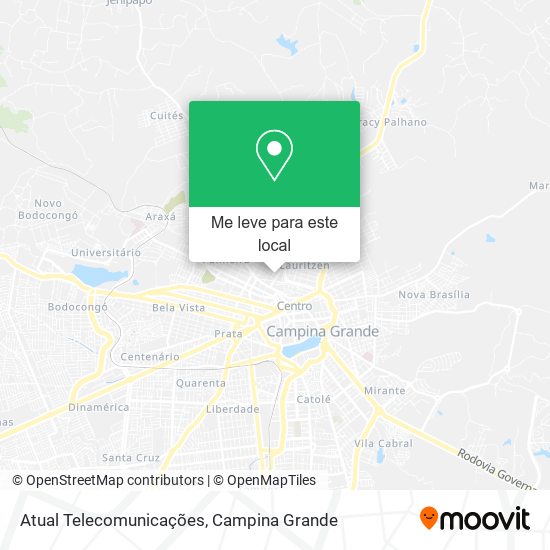 Atual Telecomunicações mapa