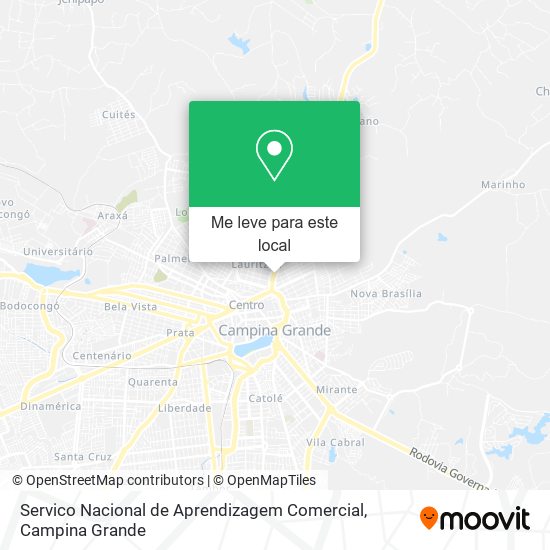 Servico Nacional de Aprendizagem Comercial mapa