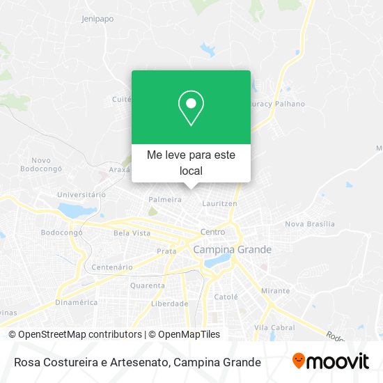 Rosa Costureira e Artesenato mapa