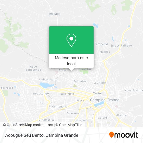 Acougue Seu Bento mapa