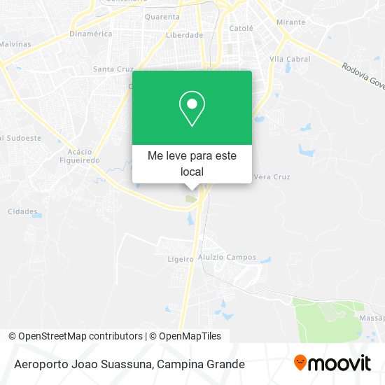 Aeroporto Joao Suassuna mapa