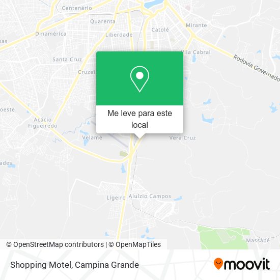 Shopping Motel mapa