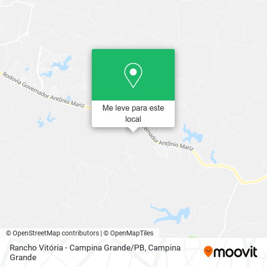 Rancho Vitória - Campina Grande / PB mapa