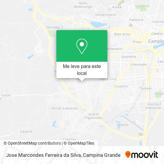 Jose Marcondes Ferreira da Silva mapa