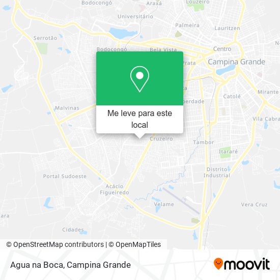 Agua na Boca mapa