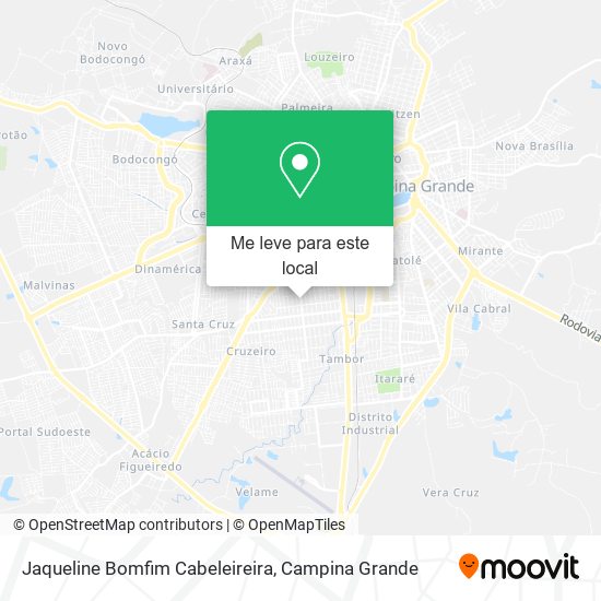 Jaqueline Bomfim Cabeleireira mapa