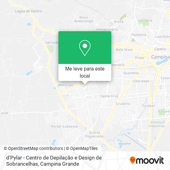 d'Pylar - Centro de Depilação e Design de Sobrancelhas mapa