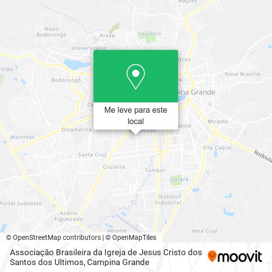 Associação Brasileira da Igreja de Jesus Cristo dos Santos dos Ultimos mapa