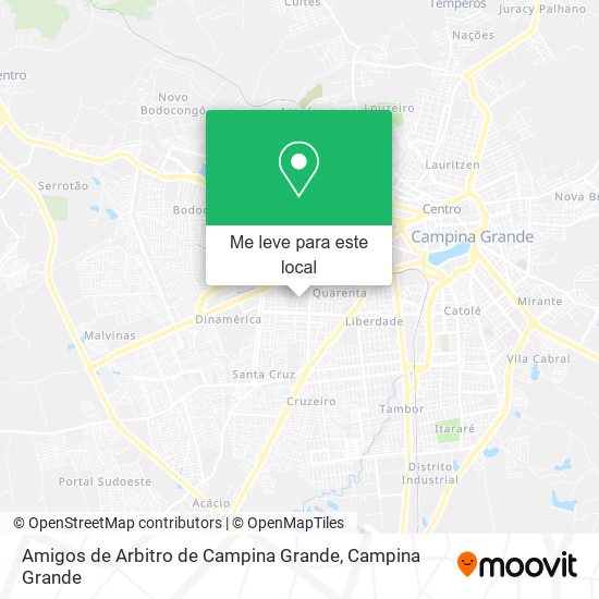 Amigos de Arbitro de Campina Grande mapa