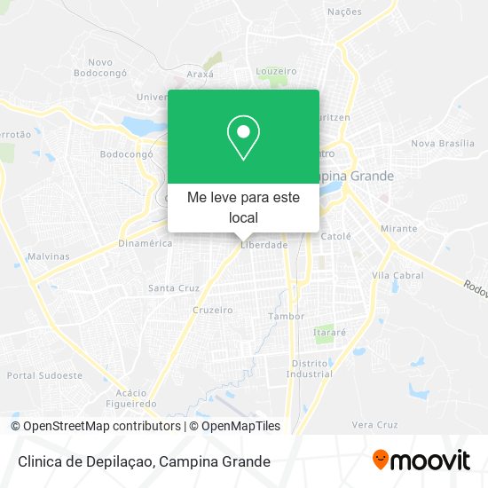 Clinica de Depilaçao mapa