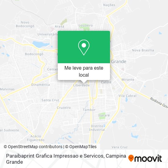 Paraibaprint Grafica Impressao e Servicos mapa