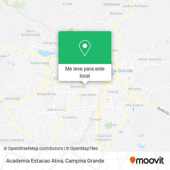 Academia Estacao Ativa mapa