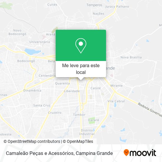Camaleão Peças e Acessórios mapa