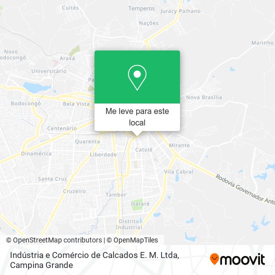Indústria e Comércio de Calcados E. M. Ltda mapa