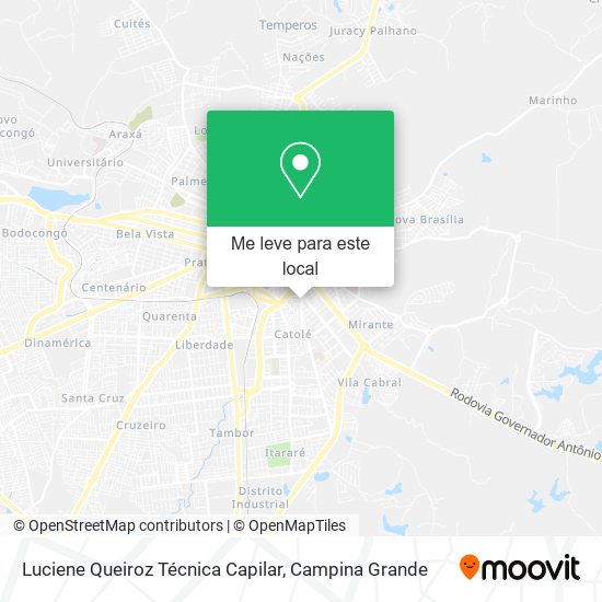 Luciene Queiroz Técnica Capilar mapa