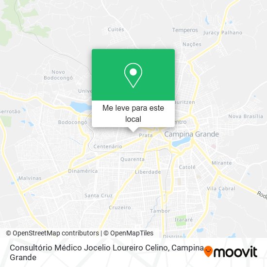 Consultório Médico Jocelio Loureiro Celino mapa