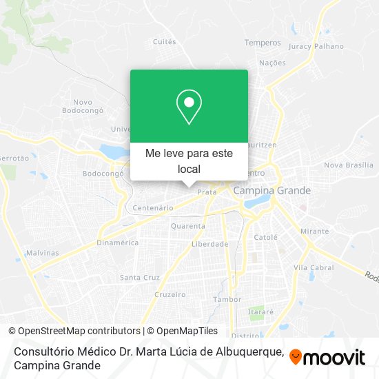 Consultório Médico Dr. Marta Lúcia de Albuquerque mapa