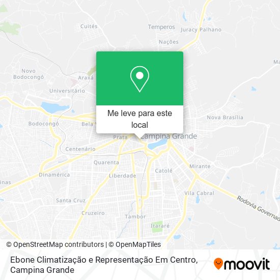Ebone Climatização e Representação Em Centro mapa
