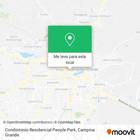 Condominio Residencial People Park mapa