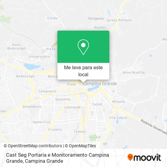 Cast Seg Portaria e Monitoramento Campina Grande mapa