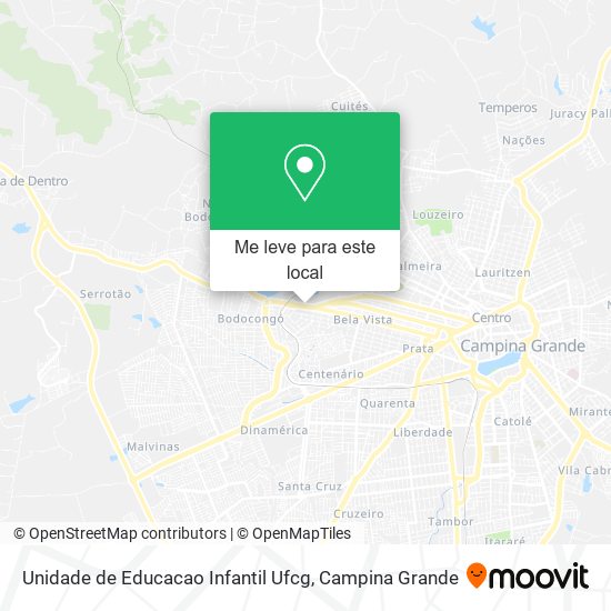 Unidade de Educacao Infantil Ufcg mapa