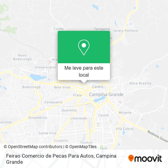 Feirao Comercio de Pecas Para Autos mapa