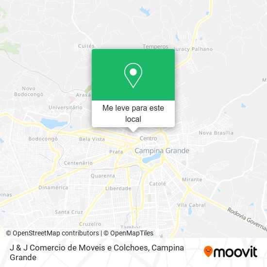 J & J Comercio de Moveis e Colchoes mapa