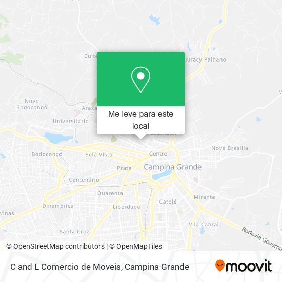 C and L Comercio de Moveis mapa