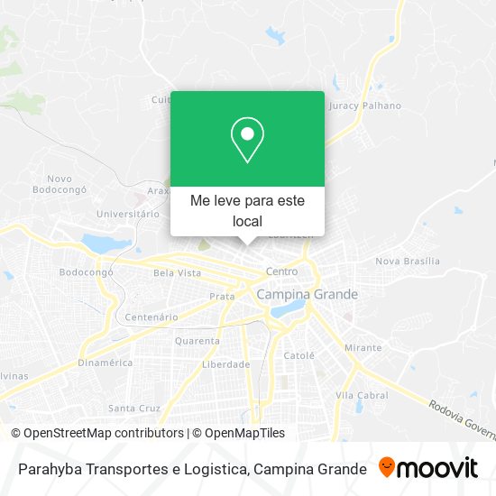 Parahyba Transportes e Logistica mapa