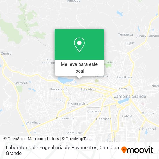 Laboratório de Engenharia de Pavimentos mapa