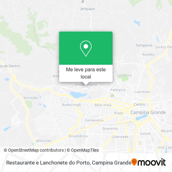 Restaurante e Lanchonete do Porto mapa